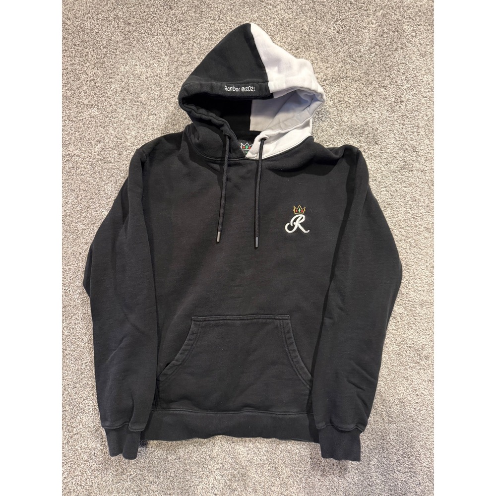 Ranboo The Beloved Sweatshirt Mens Medium Black White Split Hoodie 2021